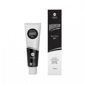Innovator Cosmetics, Краска для ресниц и бровей Bronsun №1, черная, 15 мл